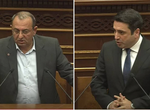 Завтра, когда у вас даже телохранителей не будет, как бы будете общаться с людьми? Минасян – Алену Симоняну