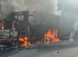 Այրվել է բեռնատար