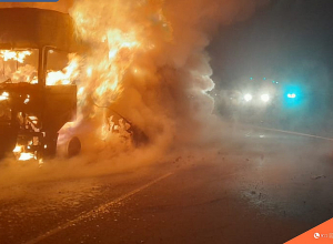 Այրվել է բեռնատար