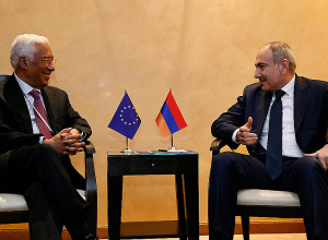 Никол Пашинян встретился с президентом Европейского совета Антониу Коштой