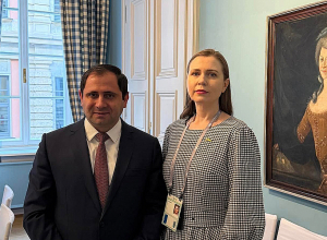 Սուրեն Պապիկյանը հանդիպել է Լիտվայի ազգային պաշտպանության նախարարի հետ