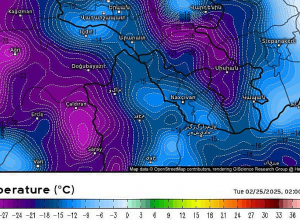 Փետրվարի երրորդ տասնօրյակում մեր հանրապետությունում սպասվում են 2024-2025 թվականի ձմեռվա ամենացածր ջերմաստիճանները