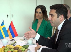Ալեն Սիմոնյանը հանդիպել է Շվեդիայի Ռիկսդագի նախագահի առաջին տեղակալ Քենեթ Ֆորսլունդի հետ