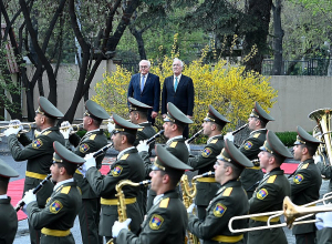 Գերմանիայի նախագահ Ֆրանկ-Վալտեր Շտայնմայերի դիմավորման արարողությունը