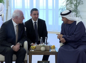 Վահագն Խաչատուրյանը հանդիպել է ԱՄԷ նախագահ շեյխ Մուհամմադ Բին Զայեդ Ալ Նահյանի հետ