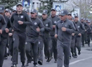 Դրվագներ Վազգեն Սարգսյանի անվան ռազմական ակադեմիայի կուրսանտների առավոտյան մարզանքից