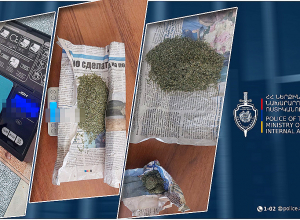 Էջմիածնում ձերբակալված 38-ամյա երևանցու խուզարկությամբ հայտնաբերվել է 18 գրամից ավելի մարիխուանա