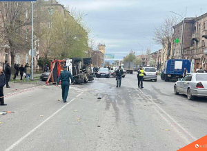 Գյումրիում 5 մեքենայի բախում. զոհ և վիրավորներ, ներառյալ փրկարարներ