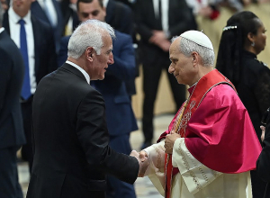 Նախագահը Սուրբ Աթոռում մասնակցել է Լևոն 14-րդ Պապի գահակալության հանդիսավոր արարողությանը