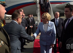 Երեւան է ժամանել ՌԴ Դաշնային ժողովի Դաշնության խորհրդի նախագահ Վալենտինա Մատվիենկոն