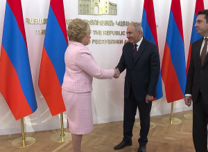 Նիկոլ Փաշինյանն ընդունել է ԴՎալենտինա Մատվիենկոյի գլխավորած պատվիրակությանը