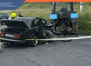 Բախվել են տրակտորը և մարդատար ավտոմեքենան. կան տուժածներ