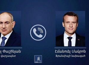 Տեղի է ունեցել Նիկոլ Փաշինյանի հեռախոսազրույցը Էմանուել Մակրոնի հետ