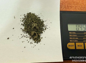 «Նուբարաշեն»-ում ձերբակալվել է քաղաքացուհի՝ թմրամիջոց տեղափոխելու փորձի համար