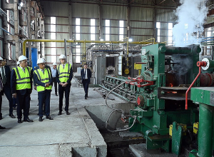 Նախագահ  Վահագն Խաչատուրյանն այցելել է  Չարենցավանի պողպատաձուլական ձեռնարկություն