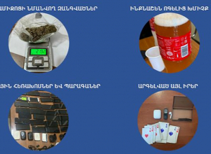 Թմրամիջոցներ, բջջային հեռախոսներ, wi-fi սարքեր․ ՔԿՀ-ներում հայտնաբերված արգելված իրերի` օգոստոսի հաշվետվությունը