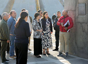 Ժաննա Անդրեասյանն այցելել է Հայոց ցեղասպանության հուշահամալիր՝ ծանոթանալու հիմնանորոգման աշխատանքների ընթացքին