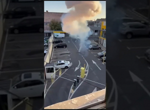 Պայթյուն և ծուխ․ Երևանի կենտրոնում բարձր լարման մալուխ է վթարվել