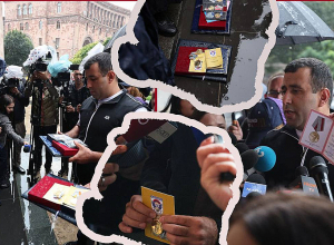 Զինվորականները ակցիա են անում Կառավարության մոտ, վերադարձնում են իրենց շքանշանները․ ՈՒՂԻՂ