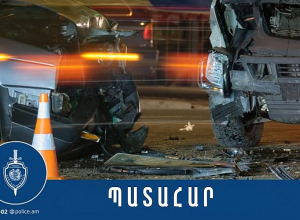 ՆԳՆ մանրամասները՝ Ալափարս-Չարենցավան խաչմերուկում տեղի ունեցած վթարի մասին