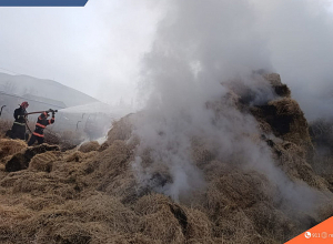 Լուսաղբյուր գյուղում այրվել է անասնակեր