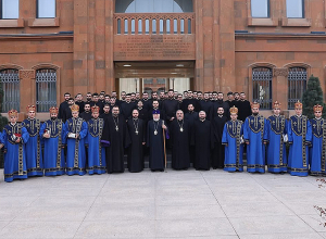 Ամենայն Հայոց Կաթողիկոսն ընդունեց Մայր Աթոռի սարկավագաց դասին