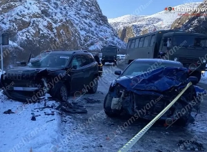 Երևան-Մեղրի ավտոճանապարհին ավտովթար է տեղի ունեցել․ 9 անձ հոսպիտալացվել է