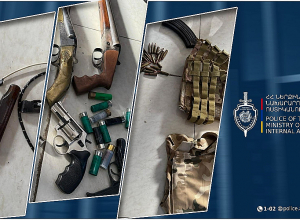 Լոռու քրեական ոստիկանները սննդի կետում ապօրինի զենք-զինամթերք են հայտնաբերել