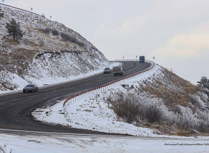 Տաշիրի տարածաշրջանում, Դիլիջանի թունելից մինչև Ծովագյուղ բնակավայր ճանապարհին, Ճամբարակի լեռնանցքում բուք է