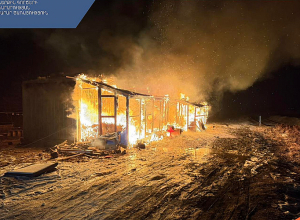 Ջրառատ գյուղում այրվել է վագոն-տնակ