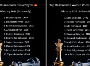 Հայաստանի 10 լավագույն շախմատիստները և շախմատիստուհիները