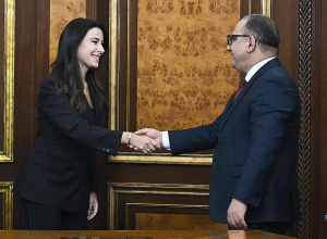 Տիգրան Խաչատրյանն այսօր հյուրընկալել է Վրաստանի էկոնոմիկայի և կայուն զարգացման նախարարին