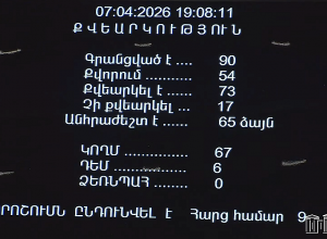ԱԺ-ն ընդունեց ՀՀ ընտրական օրենսգրքում լրացումներ և փոփոխություններ կատարելու մասին օրենքի նախագիծը