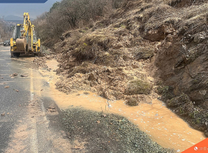 Հողաշերտի սահք Ծաղկաձոր քաղաքում․ երթևեկությունը վերականգնվել է