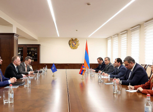 Պապիկյանն ընդունել է ՆԱՏՕ-ի գլխավոր քարտուղարի հատուկ ներկայացուցիչ Քևին Հեմիլթոնին