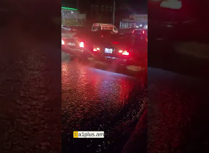 Հորդառատ անձրև և կարկուտ Գյումրիում